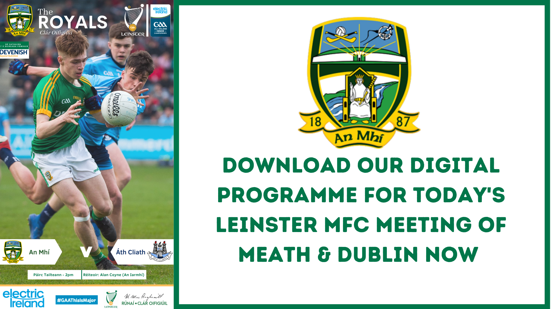 Get your Leinster MFC Championship programme now