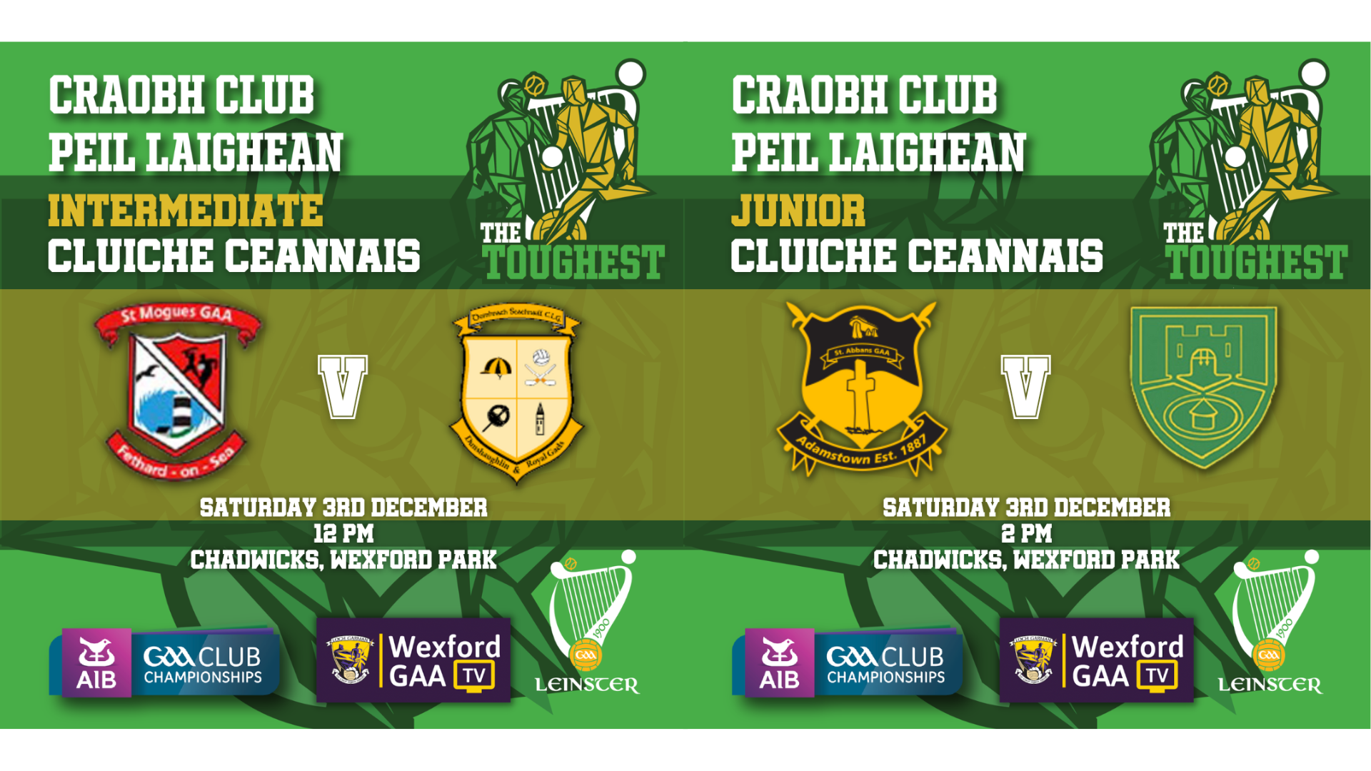 2022 AIB Leinster Club Intermediate Football & Junior Football Championship Finals